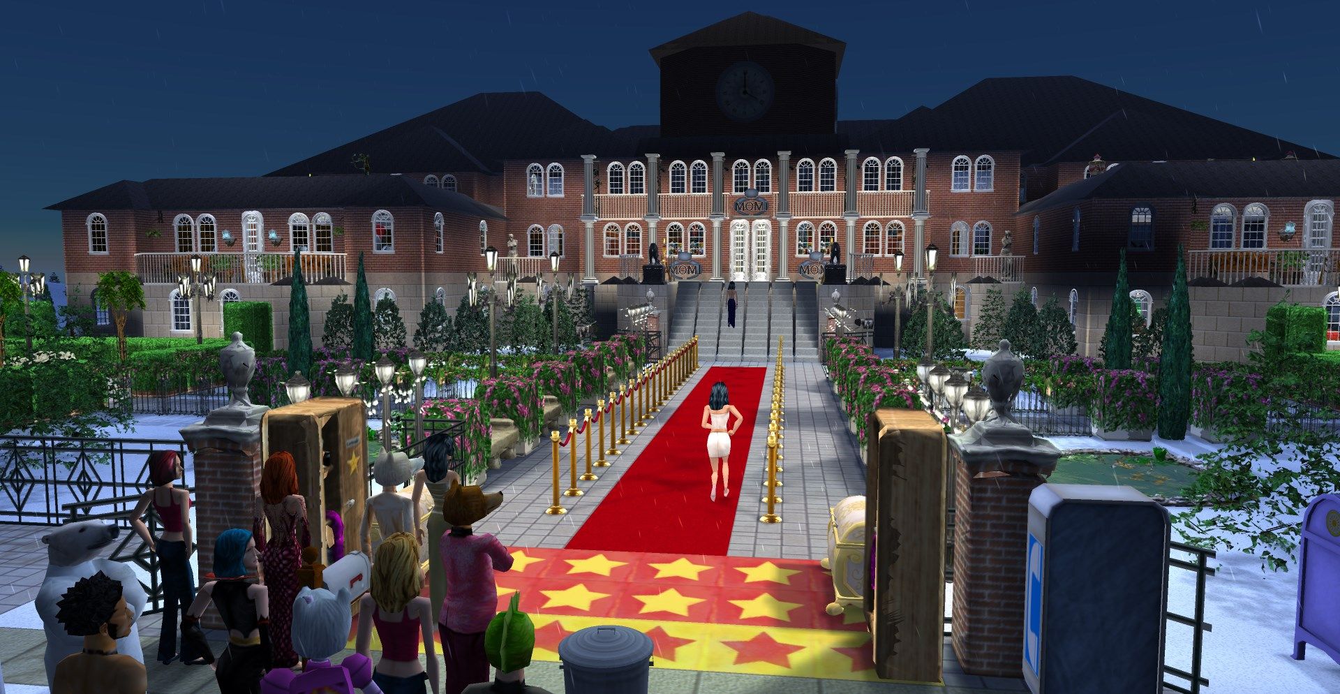 The red carpet rolled out at Sunrise Crater Town Hall