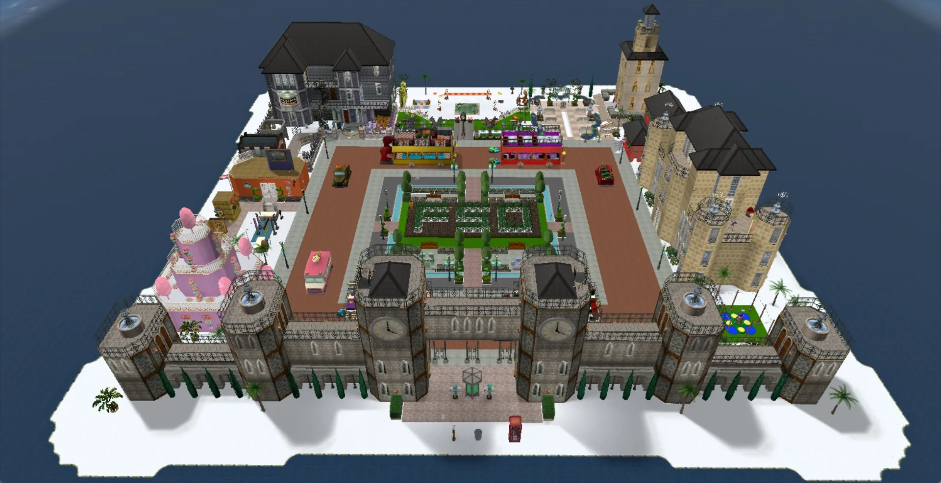The Final Town Hall, as seen from above