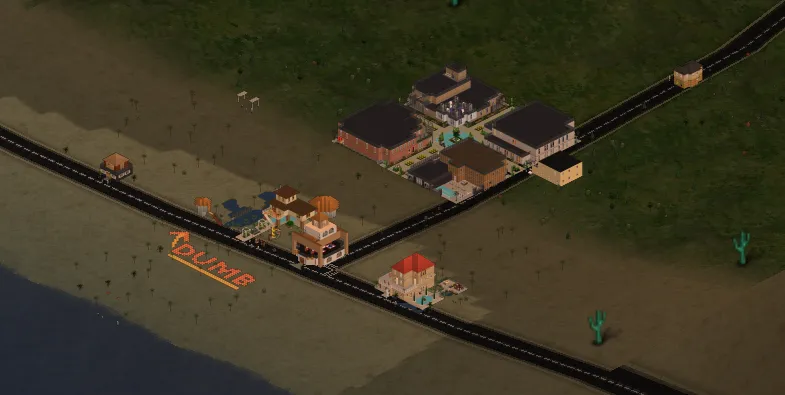 Neighboring lots in a city