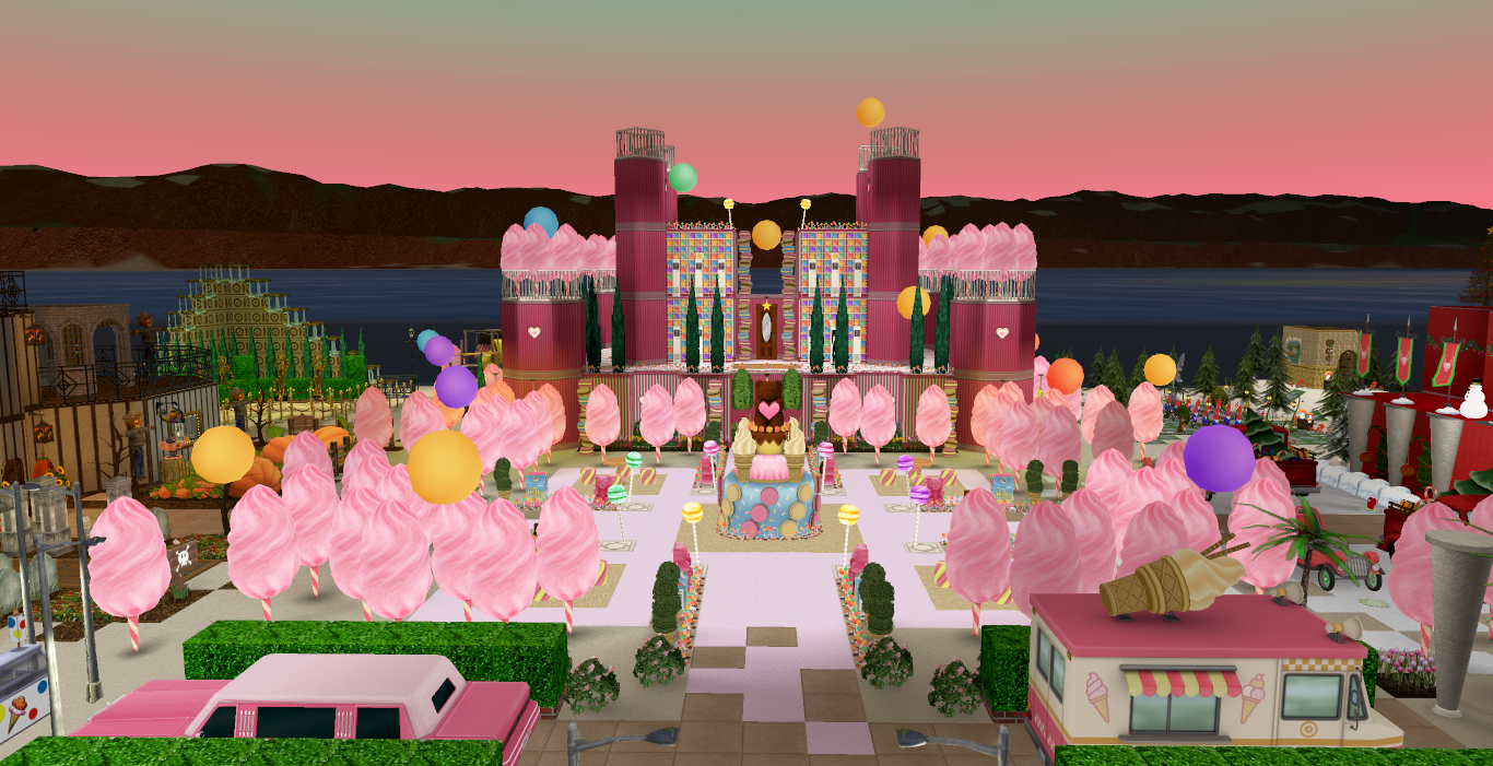 A pink sweet treat of a castle.