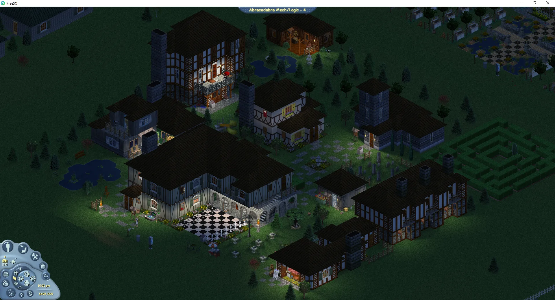 Zoomed out view of the new lighting at Abracadabra Mech/Logic