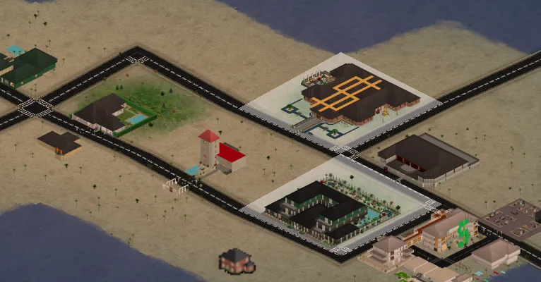 A tall lighthouse lot on the beach