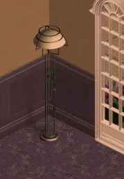 Close-up of a lamp in the corner