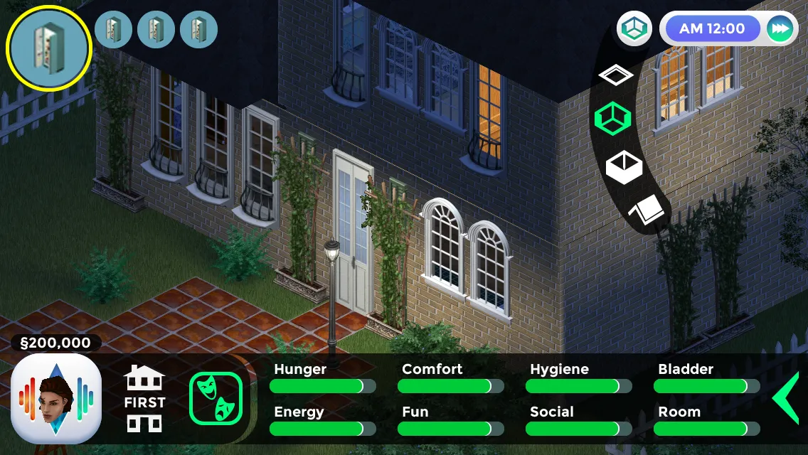 A mockup of a mobile friendly UI for a TS1 frontend